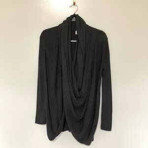 Nordstrom Shawl Cardigan Sweater Grey Small